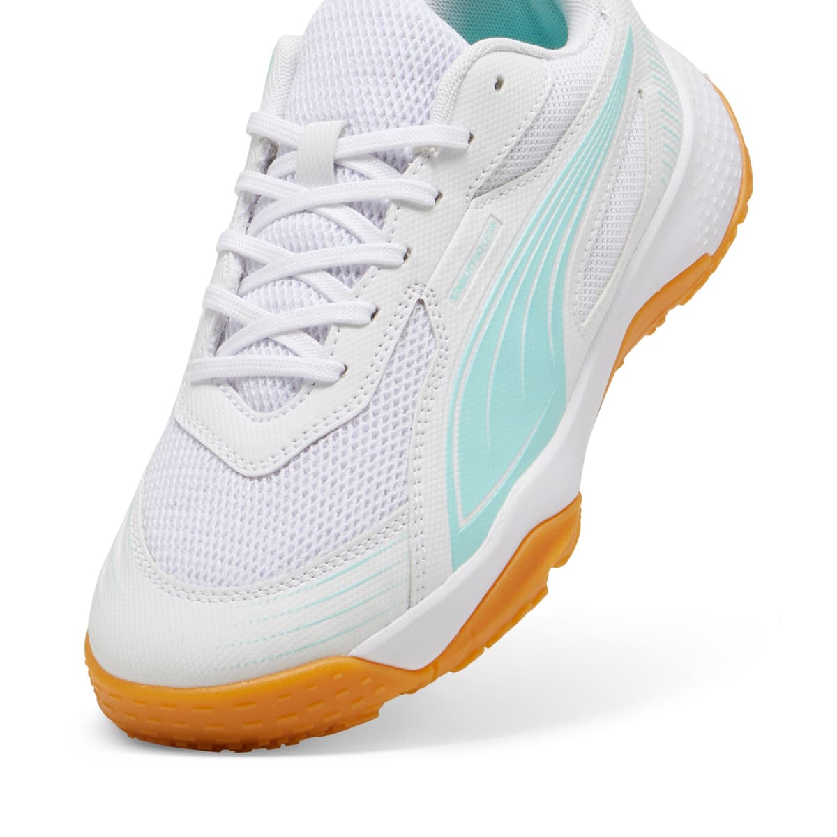 PUMA Solarflash III zaalschoenen, Wit, Maat 35,5 thumbnail 2