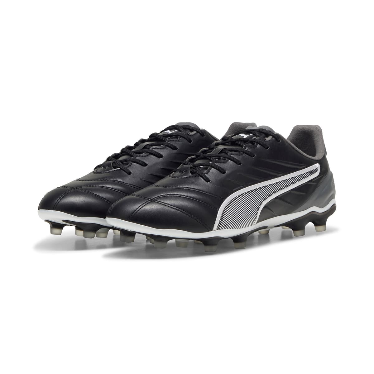 PUMA KING PROÂ FG/AG voetbalschoenen, Zwart/Grijs/Wit, Maat 40 thumbnail 6
