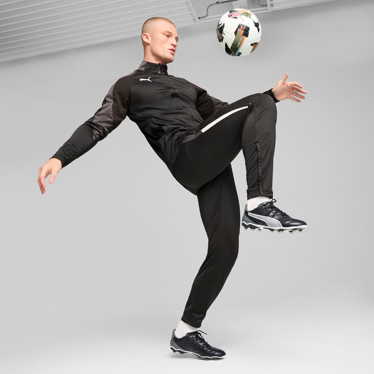 PUMA KING PROÂ FG/AG voetbalschoenen, Zwart/Grijs/Wit, Maat 40 thumbnail 7
