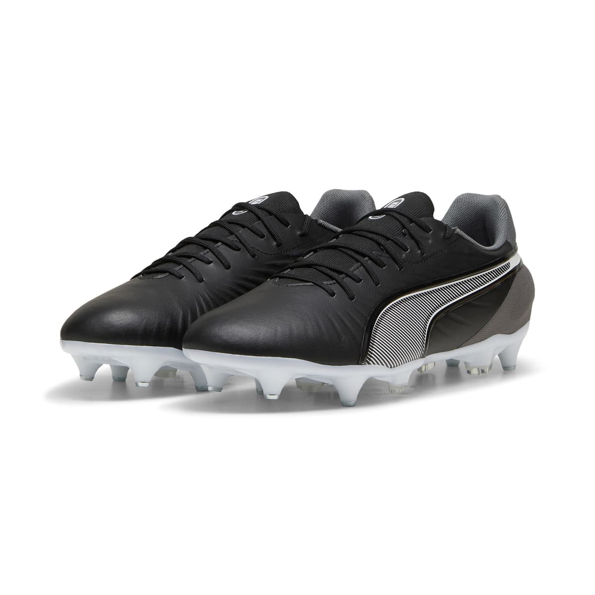PUMA KING MATCH MxSG voetbalschoenen, Zwart/Grijs/Wit, Maat 40,5 thumbnail 6