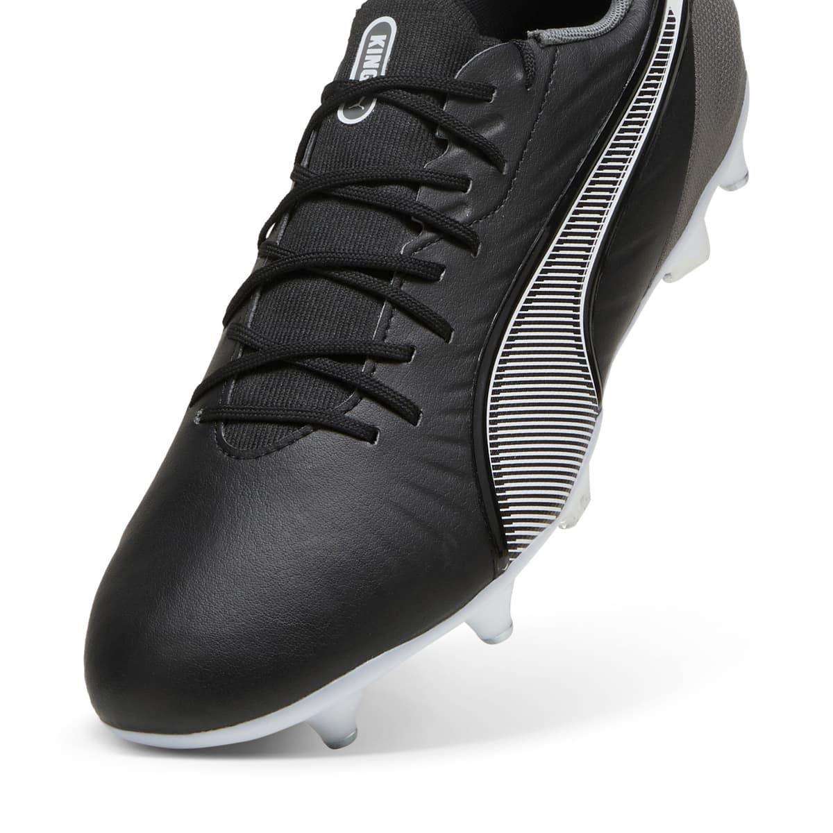 PUMA KING MATCH MxSG voetbalschoenen, Zwart/Grijs/Wit, Maat 40,5 thumbnail 2