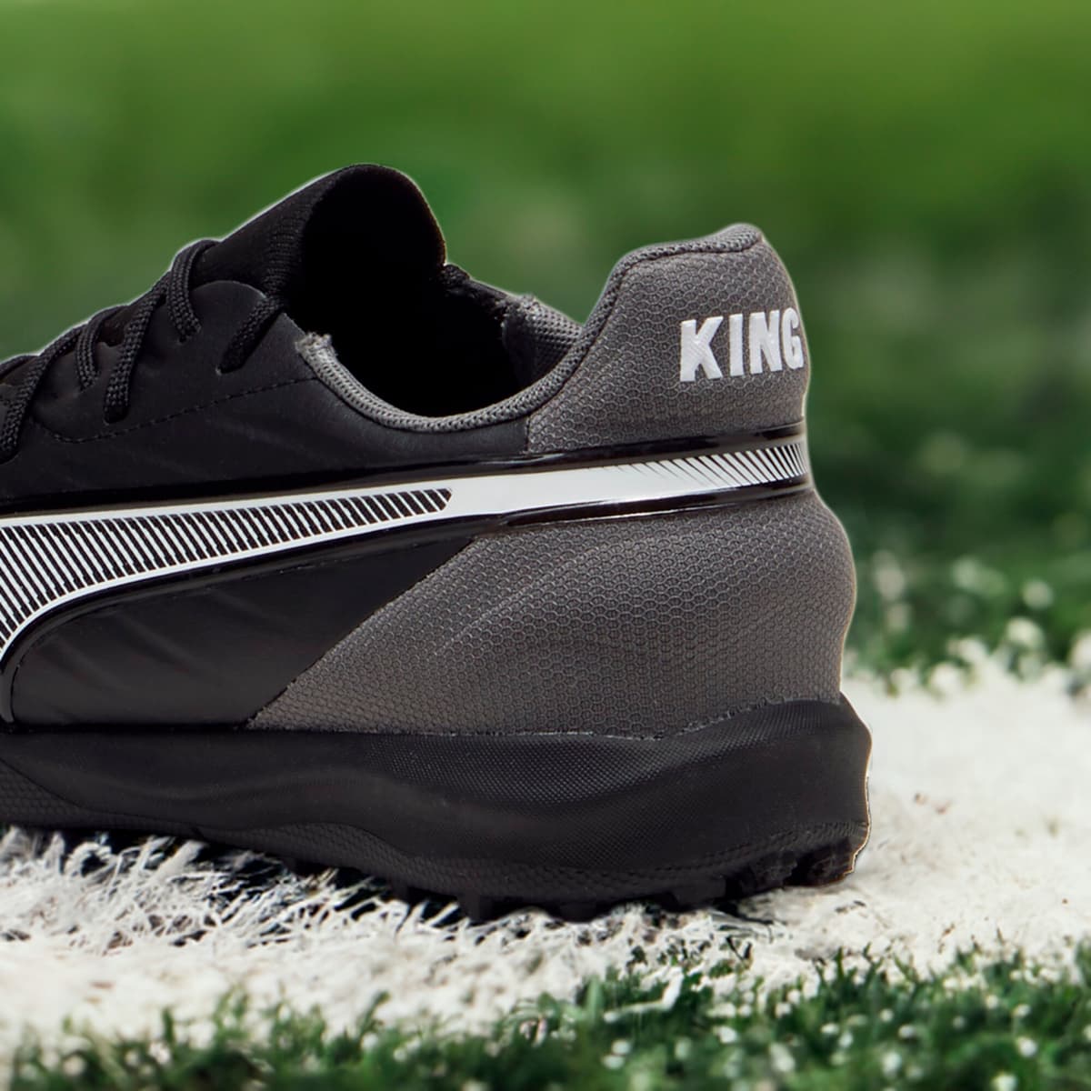 PUMA KING MATCH TT voetbalschoenen, Zwart/Grijs/Wit, Maat 29 thumbnail 5