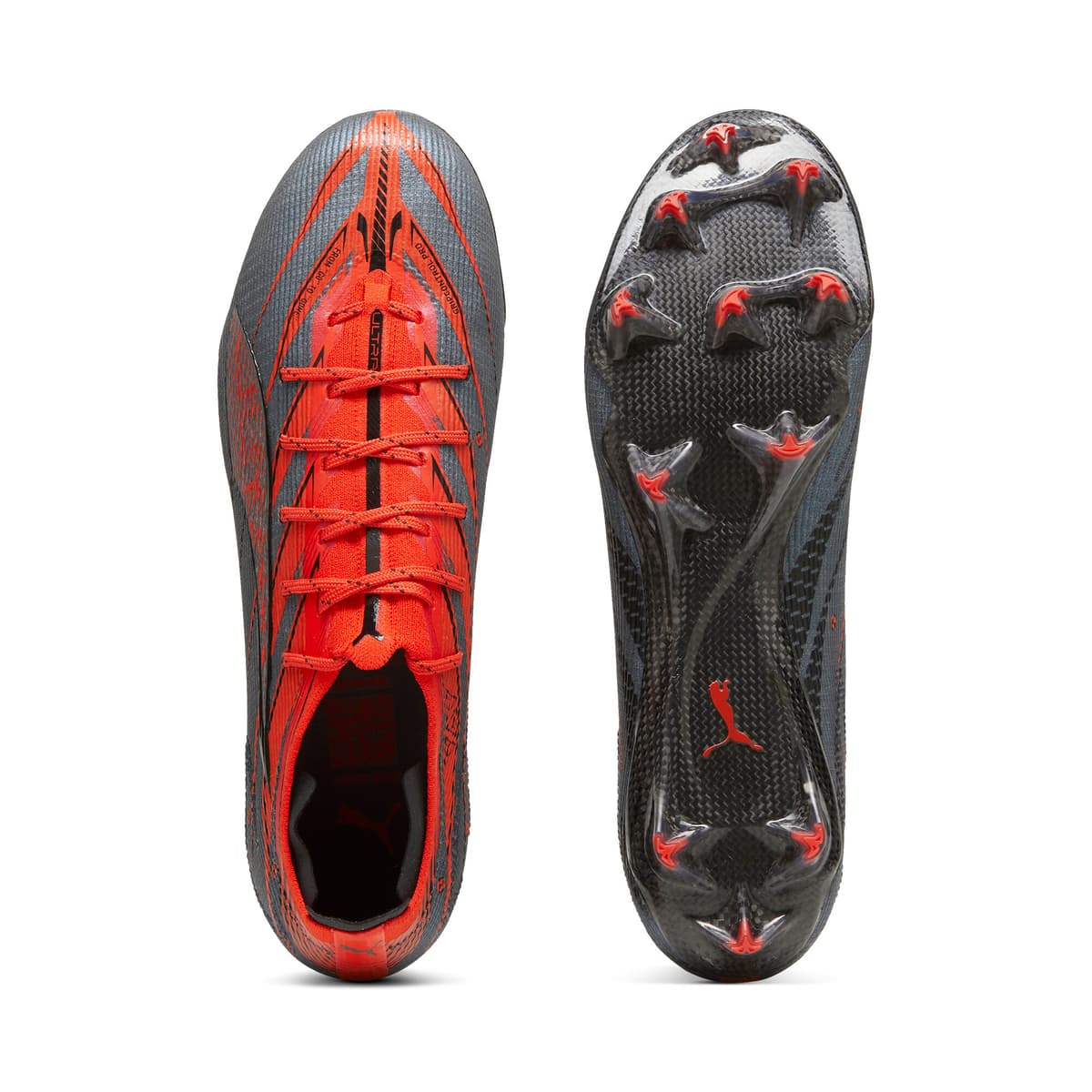 PUMA ULTRA 5 CARBON SPEED FG voetbalschoenen, Roze/Zwart/Rood, Maat 40 thumbnail 4