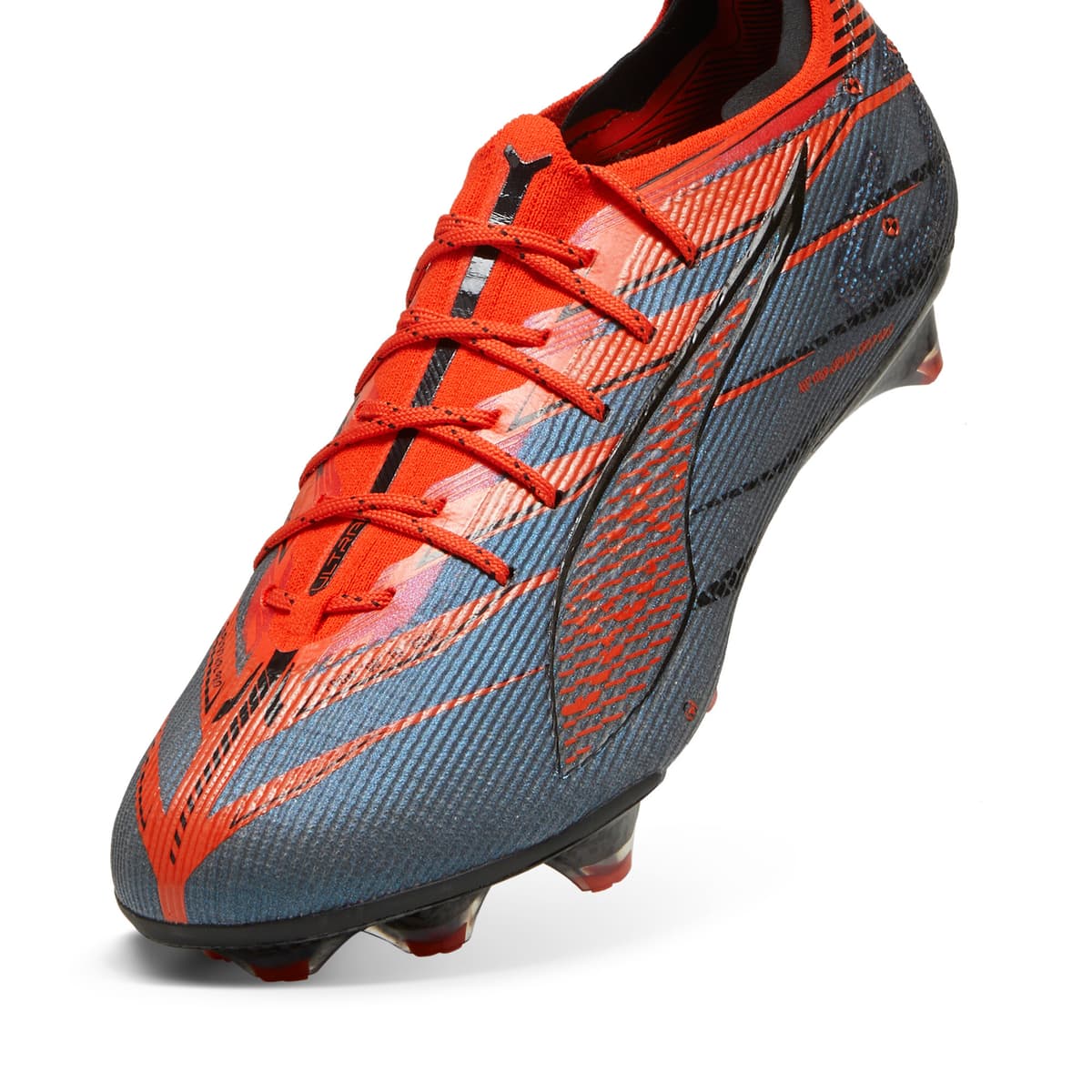 PUMA ULTRA 5 CARBON SPEED FG voetbalschoenen, Roze/Zwart/Rood, Maat 40 thumbnail 2