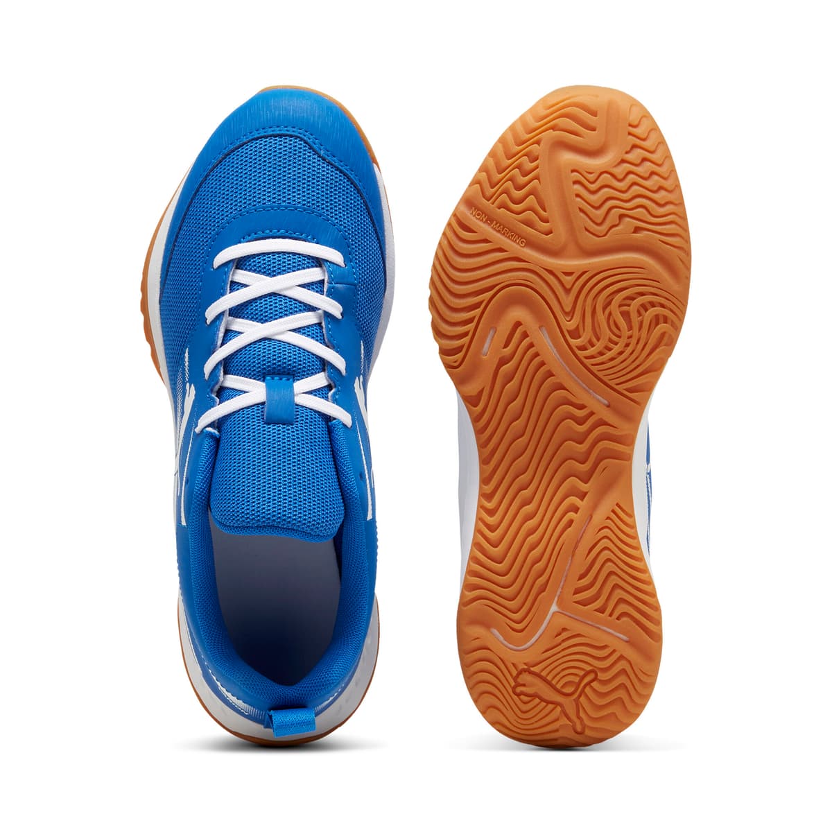 PUMA Varion II zaalschoenen, Blauw/Wit, Maat 35,5 thumbnail 4