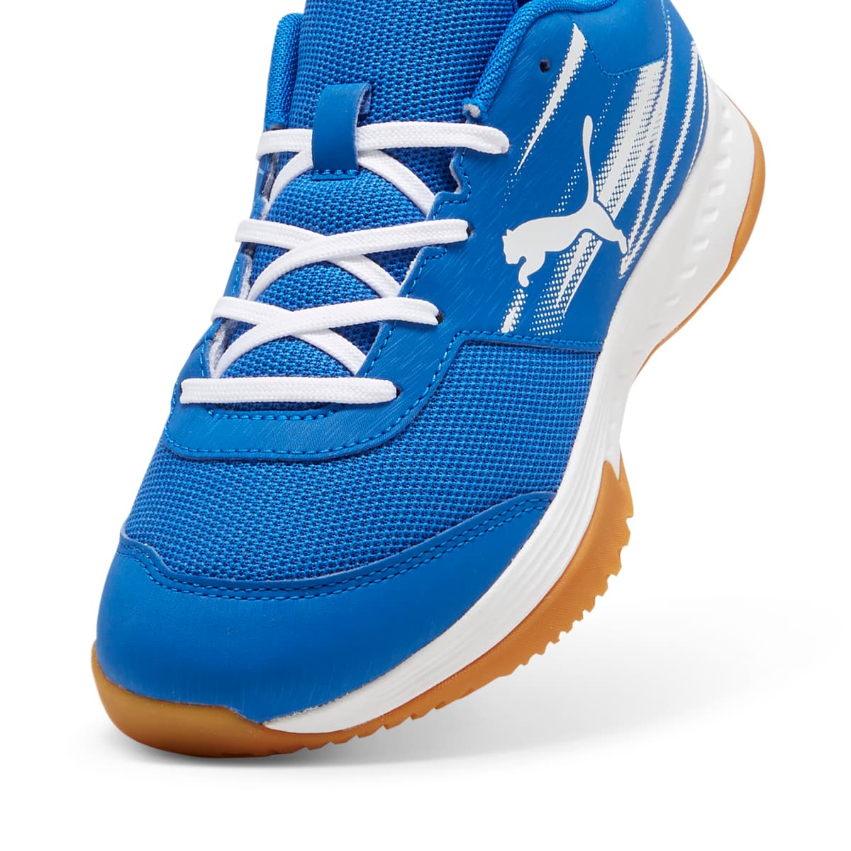 PUMA Varion II zaalschoenen, Blauw/Wit, Maat 35,5 thumbnail 2