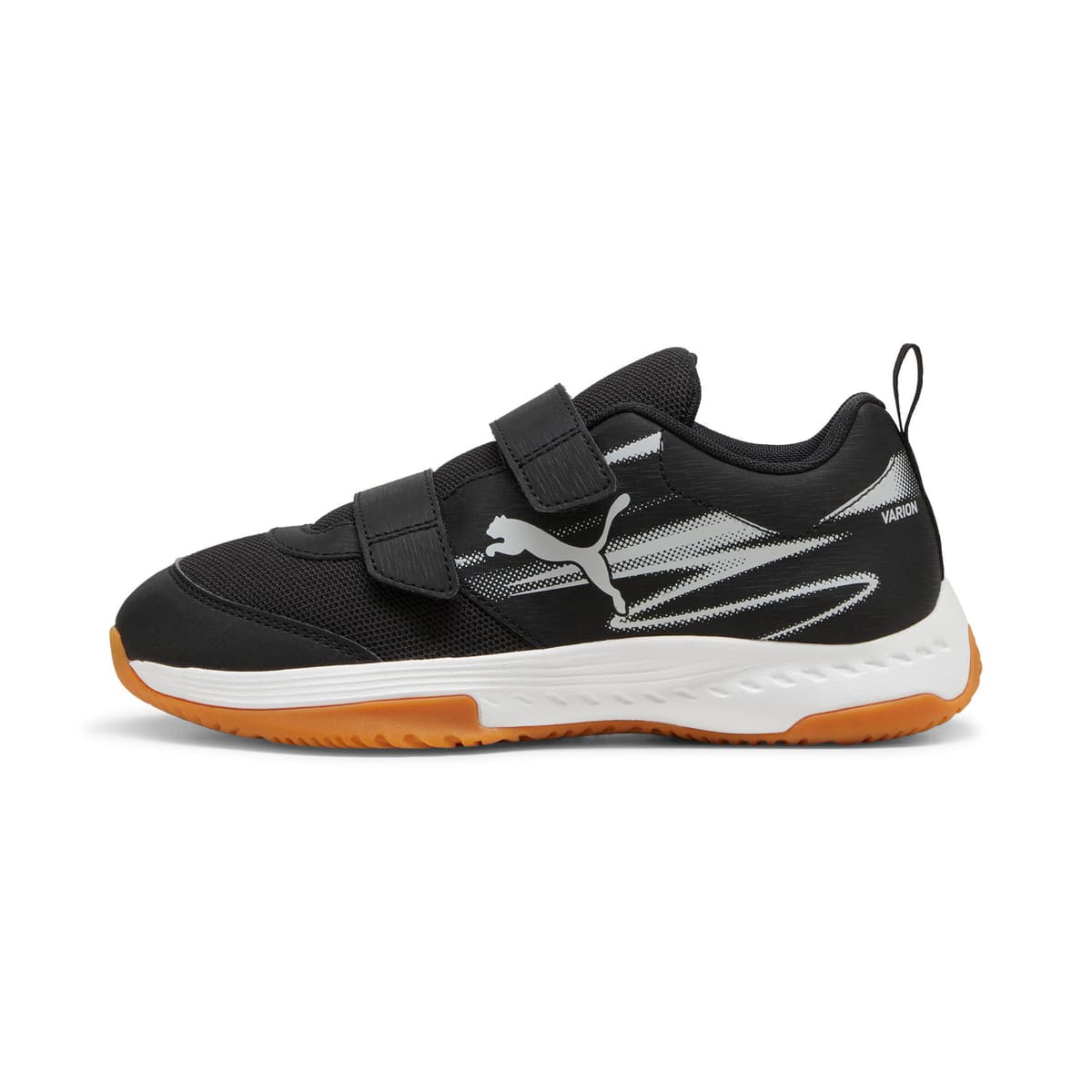 PUMA Varion II zaalschoenen, Zwart/Grijs, Maat 30