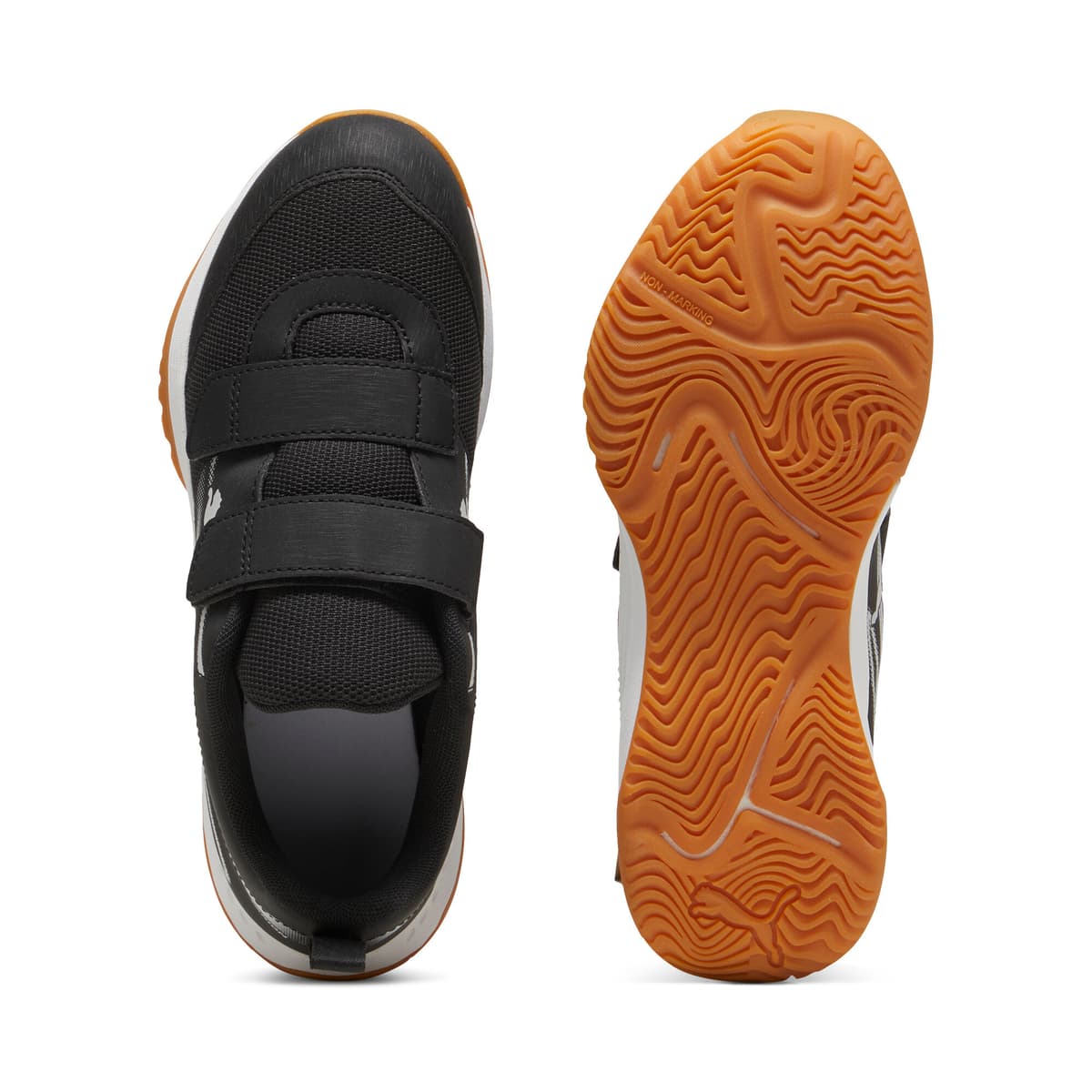 PUMA Varion II zaalschoenen, Zwart/Grijs, Maat 30 thumbnail 4