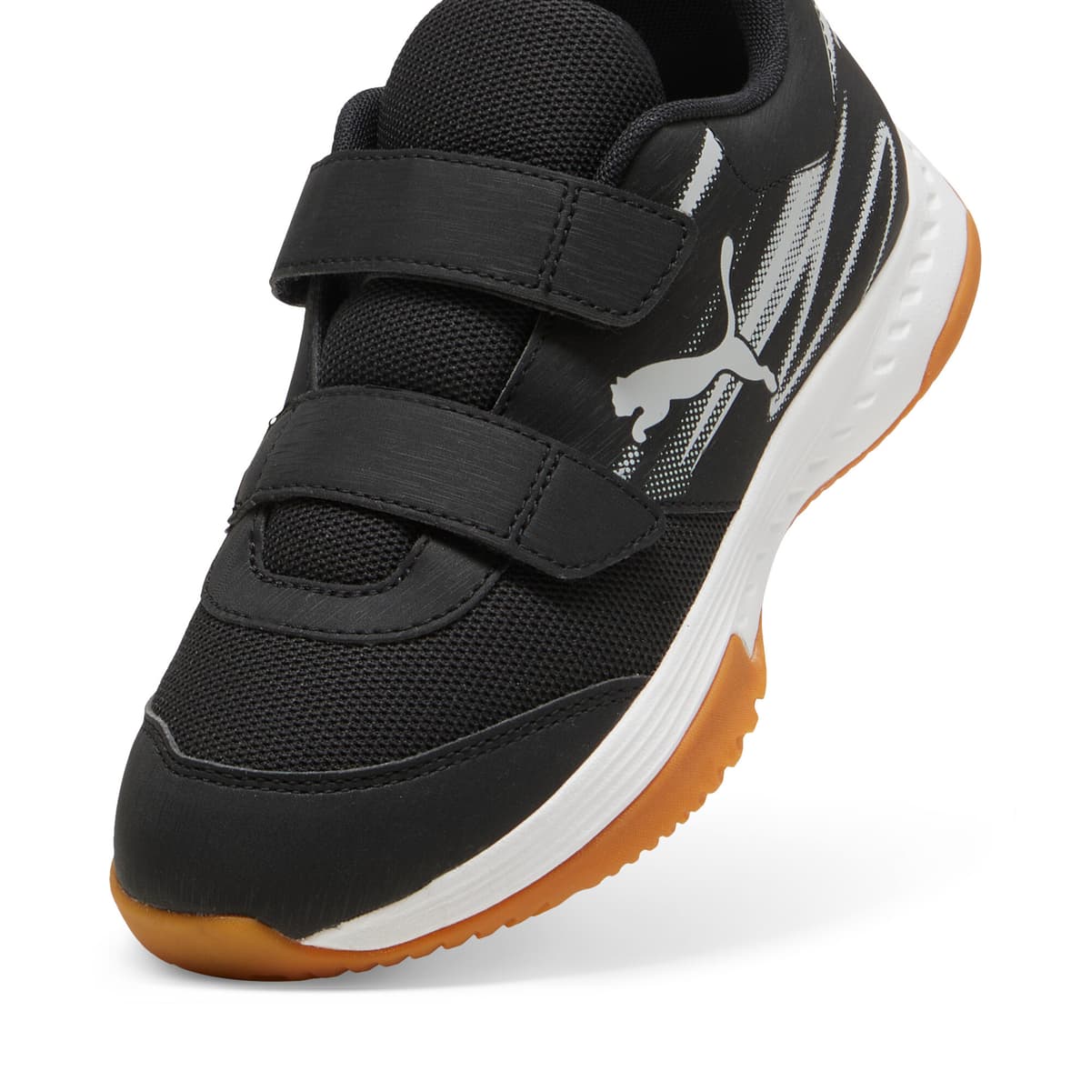 PUMA Varion II zaalschoenen, Zwart/Grijs, Maat 30 thumbnail 2