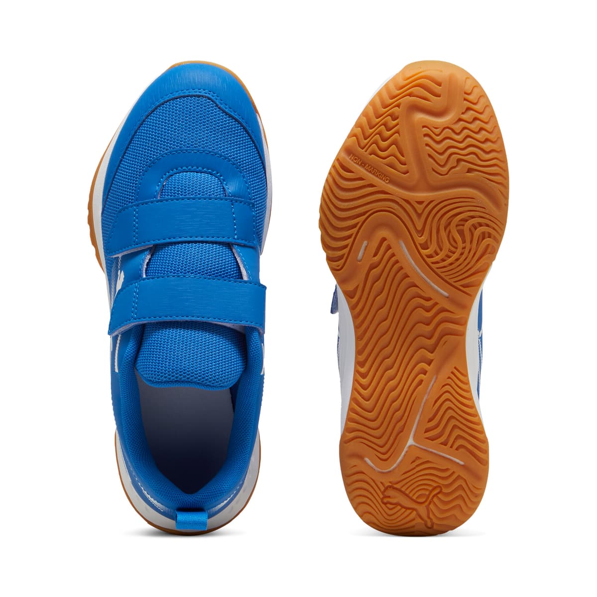 PUMA Varion II zaalschoenen, Blauw/Wit, Maat 35 thumbnail 4