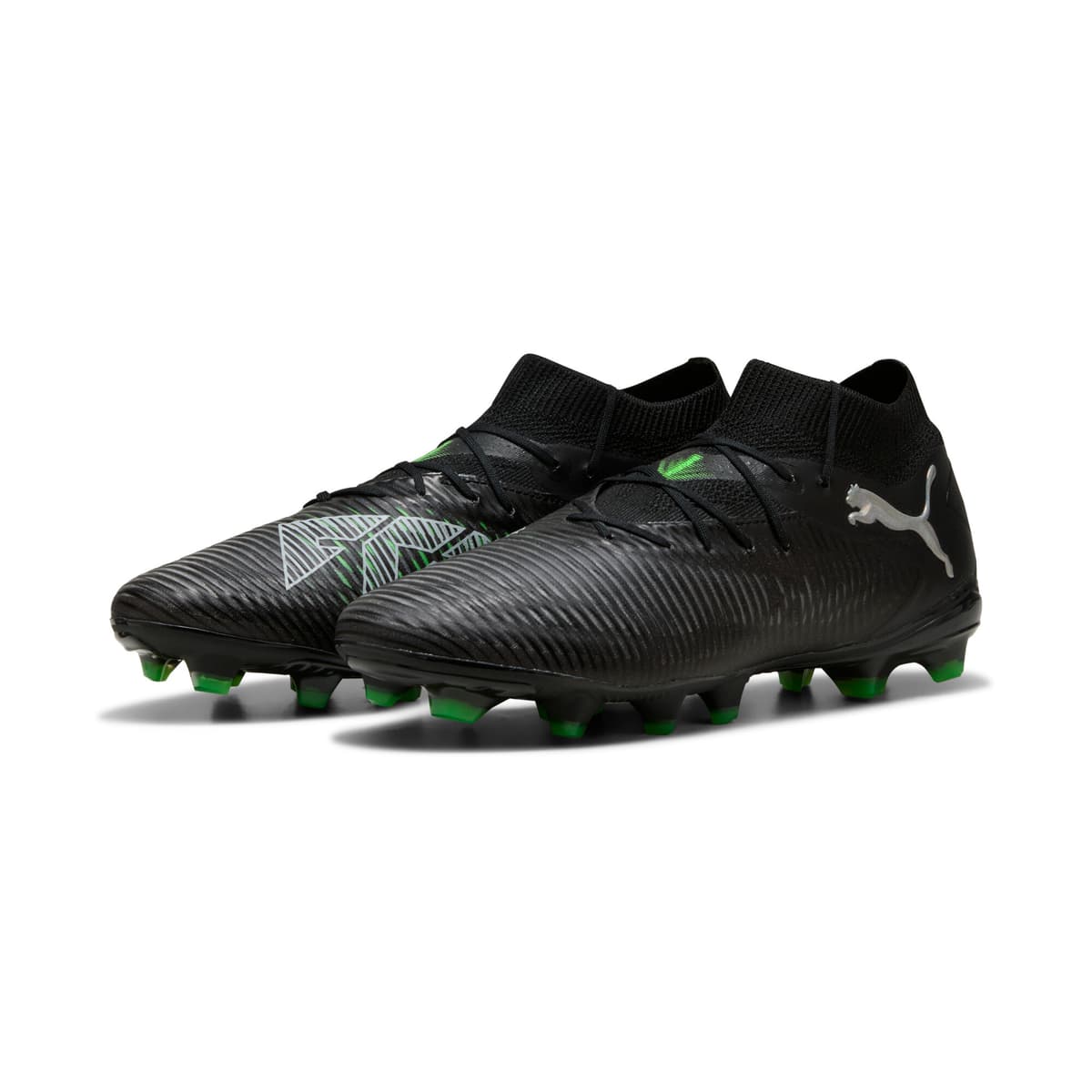PUMA FUTURE 8 PRO FG/AG voetbalschoenen, Groen/Zwart/Grijs, Maat 42 thumbnail 6