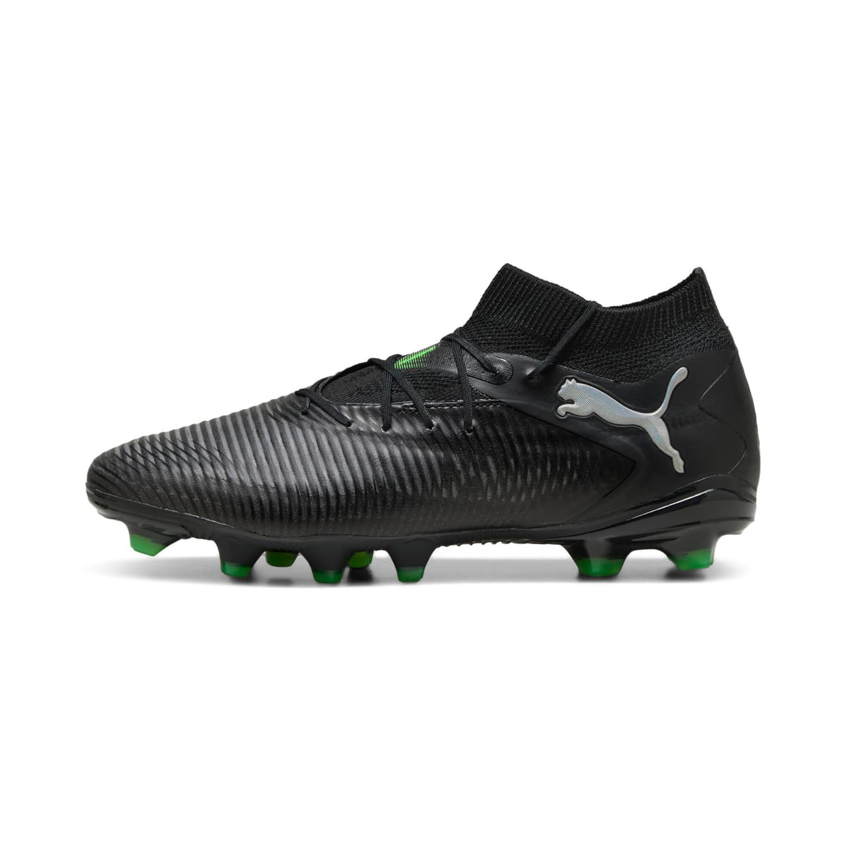PUMA FUTURE 8 PRO FG/AG voetbalschoenen, Groen/Zwart/Grijs, Maat 42