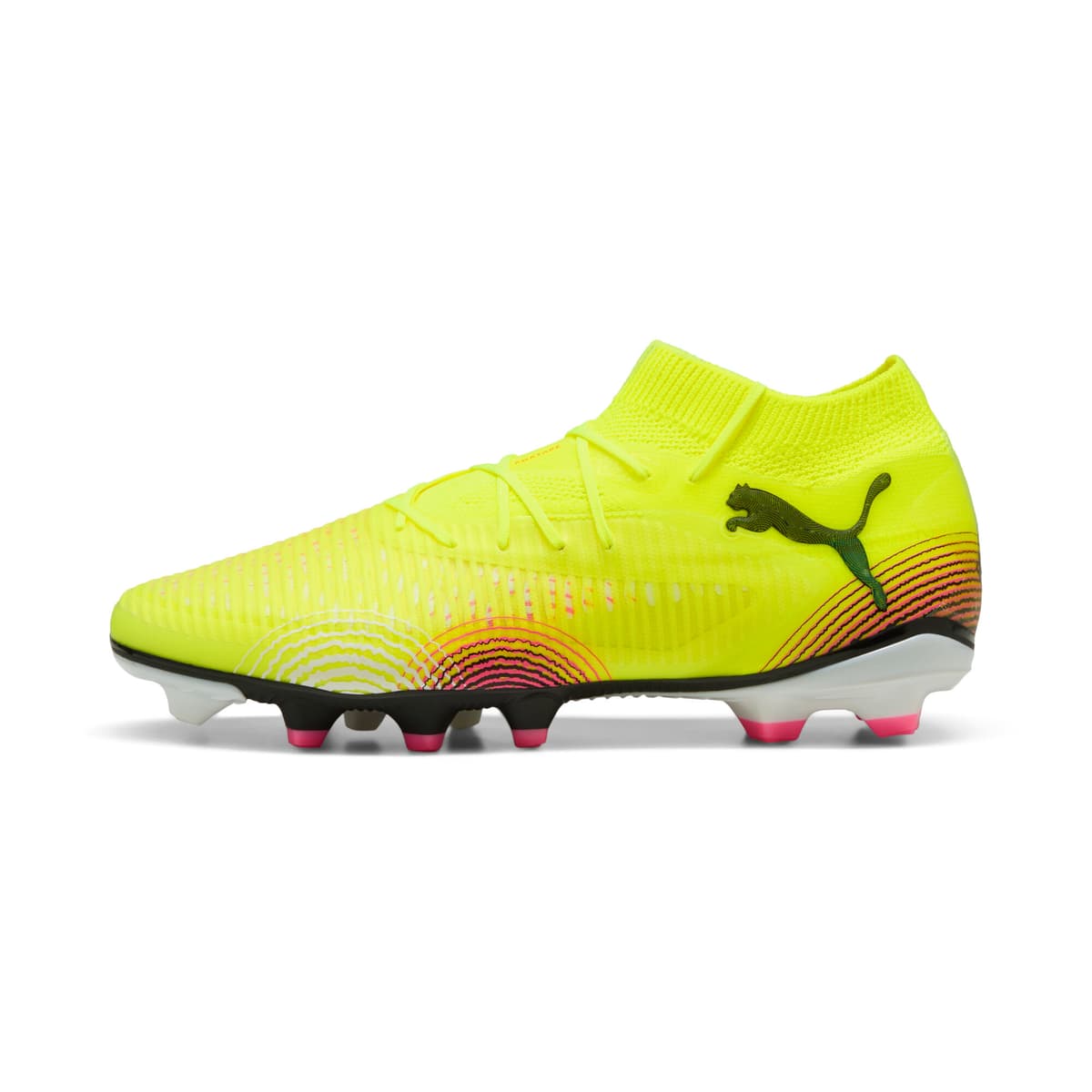 PUMA FUTURE 8 PRO FG/AG voetbalschoenen, Zwart/Geel, Maat 40