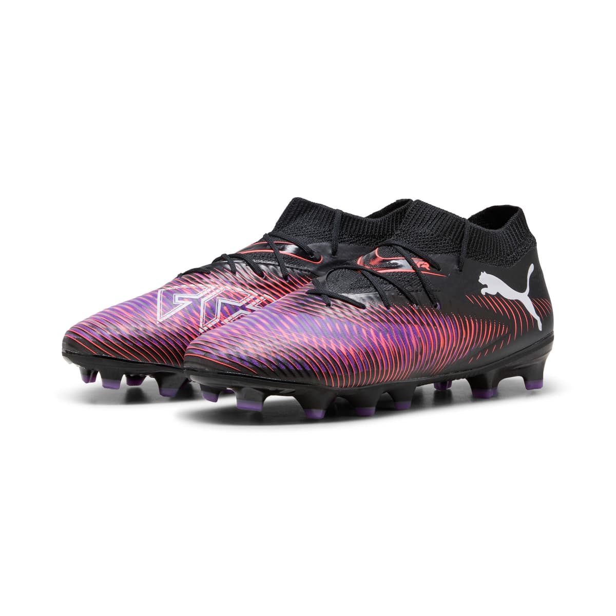 PUMA FUTURE 8 PRO FG/AG voetbalschoenen, Zwart/Rood/Wit, Maat 38,5 thumbnail 6