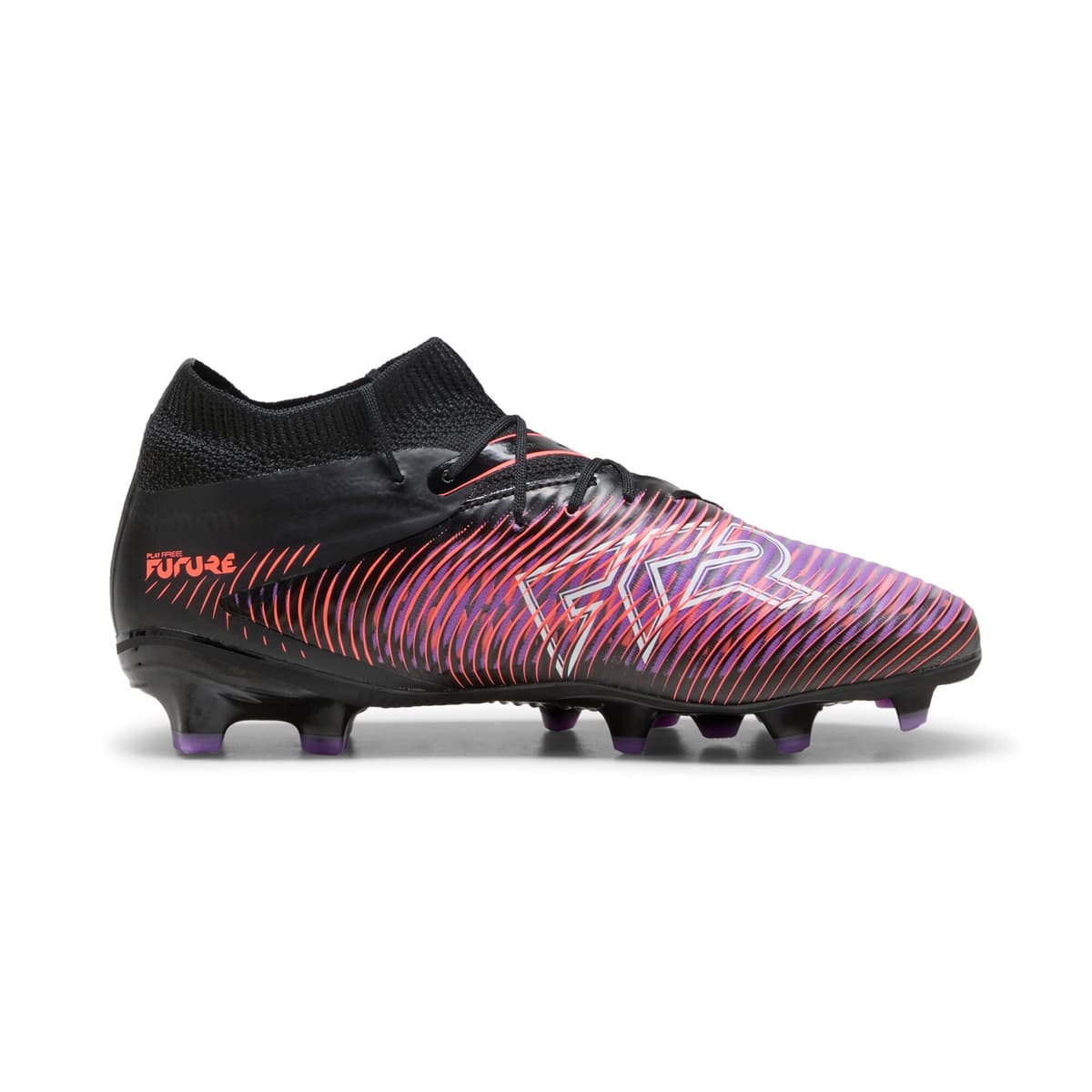PUMA FUTURE 8 PRO FG/AG voetbalschoenen, Zwart/Rood/Wit, Maat 38,5 thumbnail 3