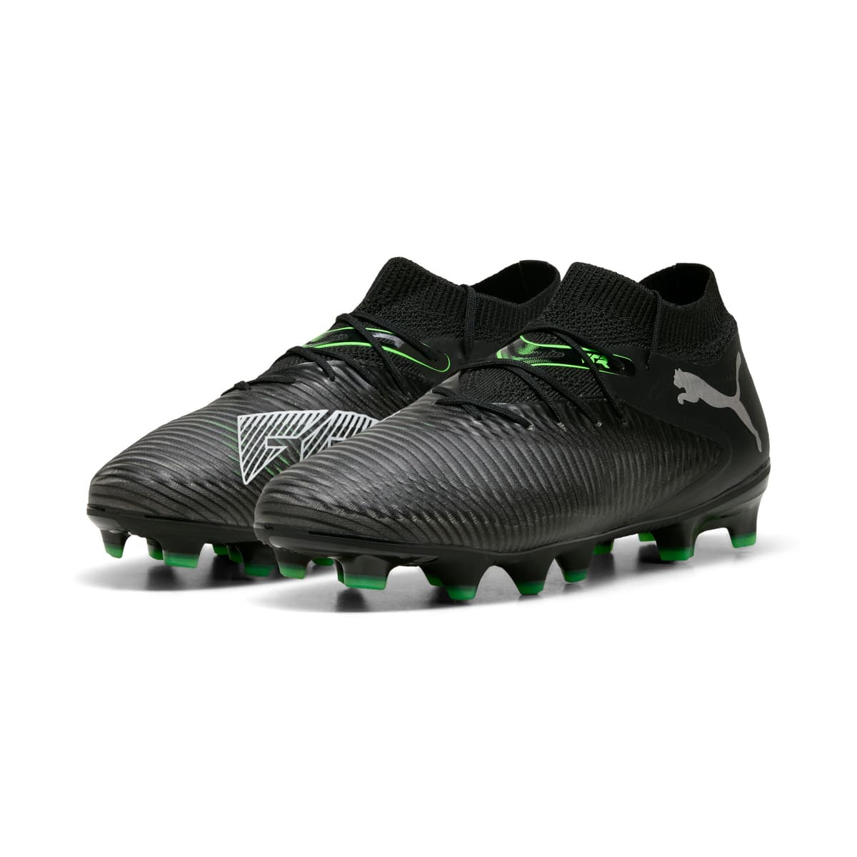 PUMA FUTURE 8 PRO FG/AG voetbalschoenen, Groen/Zwart/Grijs, Maat 32 thumbnail 6
