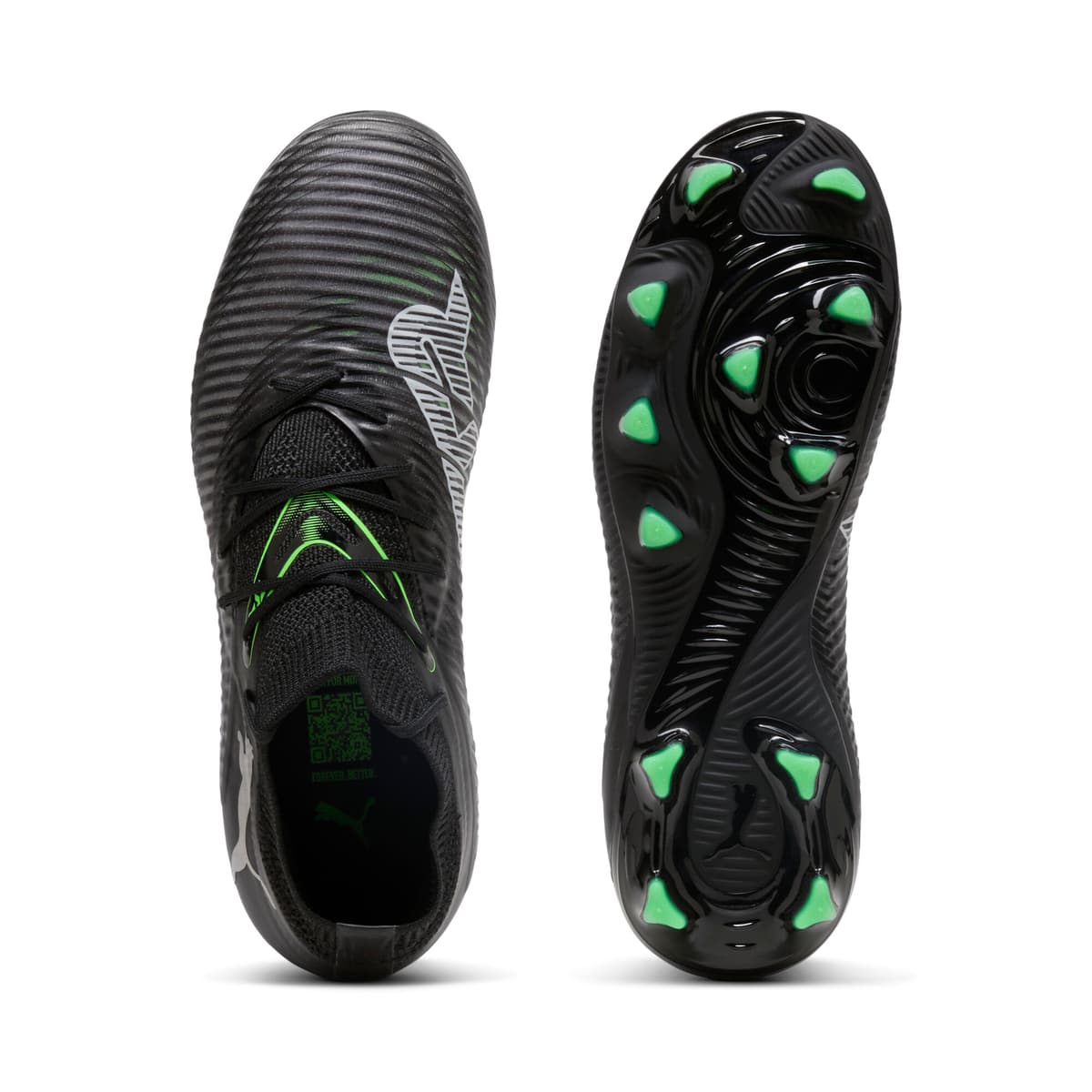 PUMA FUTURE 8 PRO FG/AG voetbalschoenen, Groen/Zwart/Grijs, Maat 32 thumbnail 4