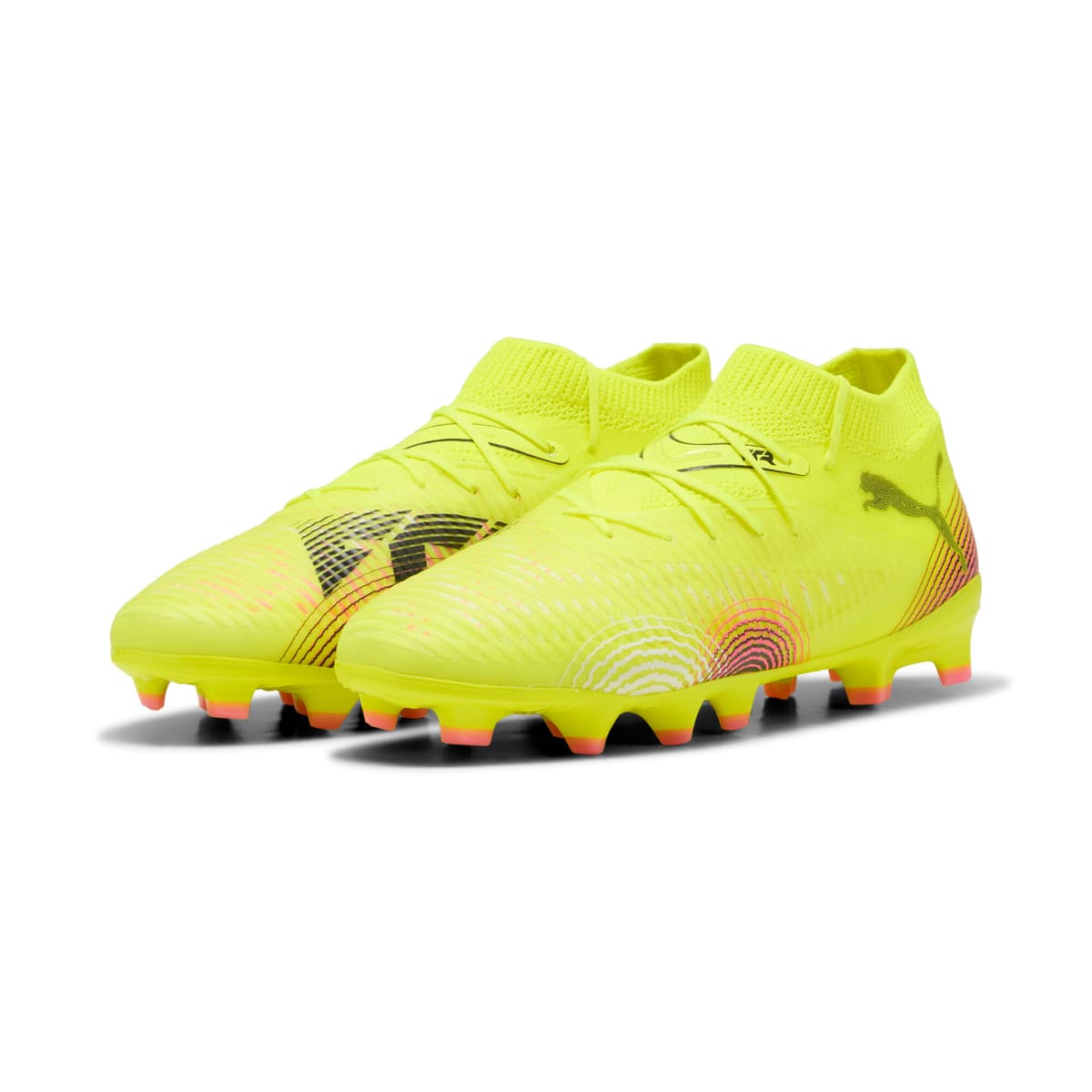 PUMA FUTURE 8 PRO FG/AG voetbalschoenen, Zwart/Geel, Maat 32 thumbnail 6