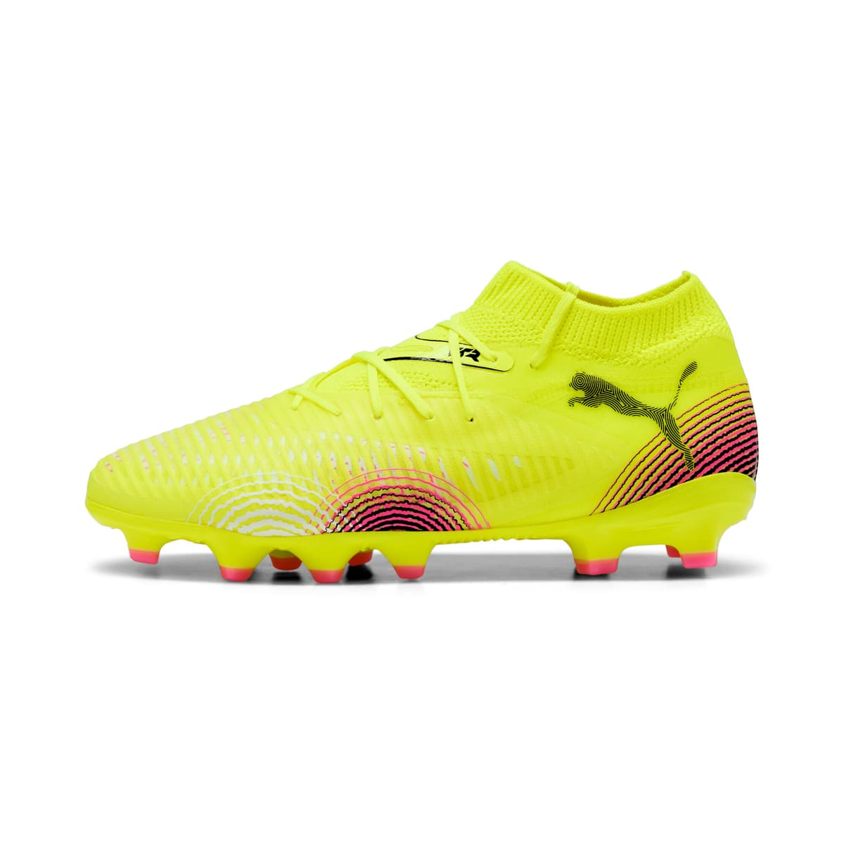 PUMA FUTURE 8 PRO FG/AG voetbalschoenen, Zwart/Geel, Maat 32