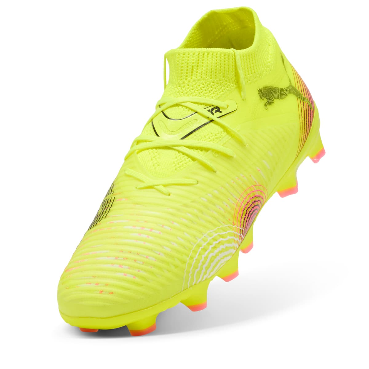PUMA FUTURE 8 PRO FG/AG voetbalschoenen, Zwart/Geel, Maat 32 thumbnail 2