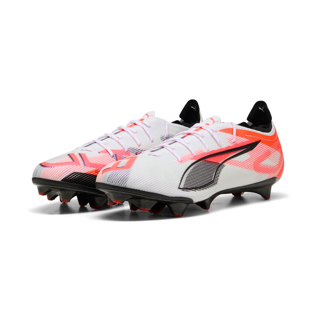 PUMA ULTRA 5 CARBON FG voetbalschoenen, Zwart/Rood/Wit, Maat 46 thumbnail 7