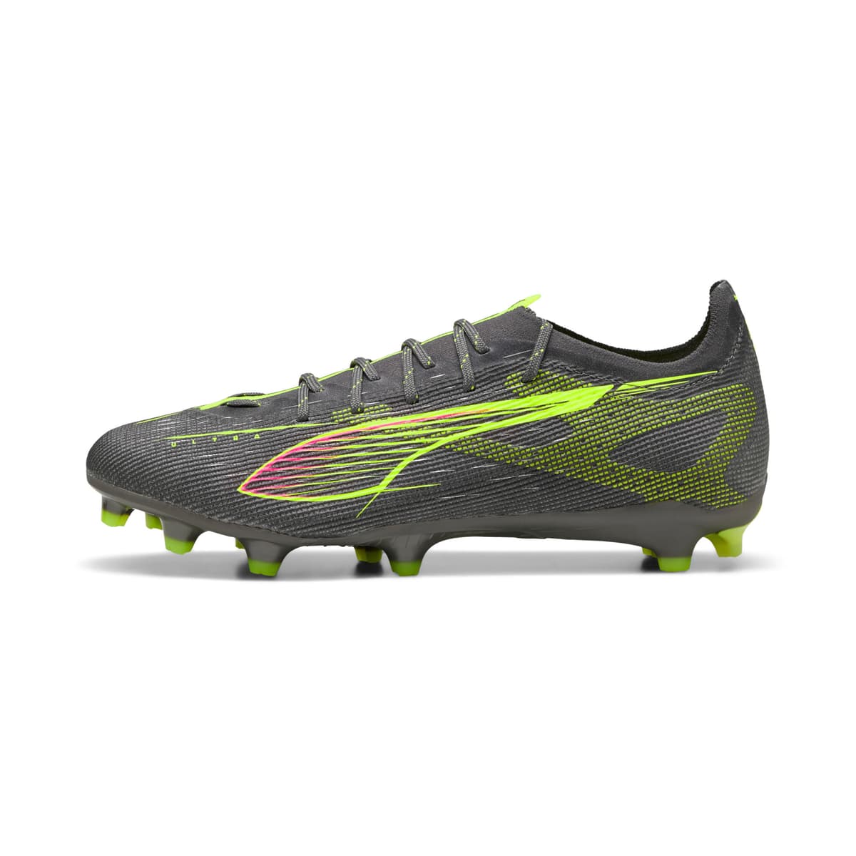 PUMA ULTRA 5 PRO FG/AG voetbalschoenen, Geel/Zilver, Maat 39