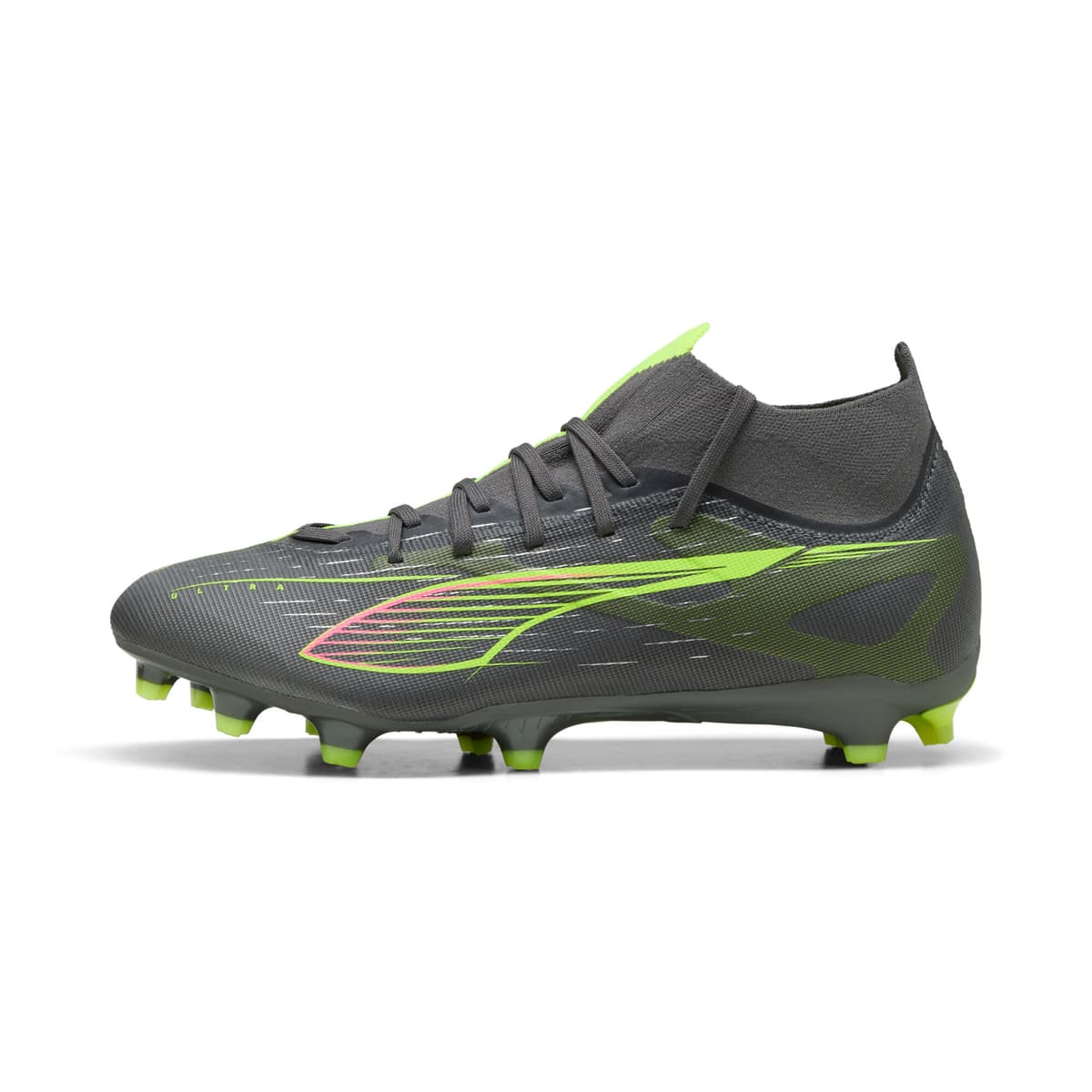 PUMA ULTRA 5 MATCH+ FG/AG voetbalschoenen, Geel/Zilver, Maat 40,5