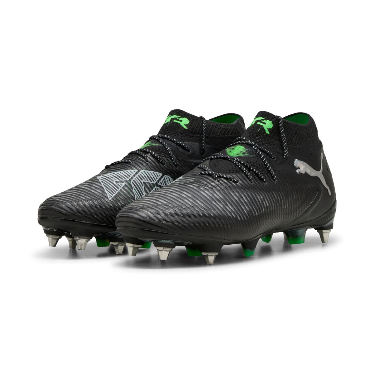 PUMA FUTURE ULTIMATE MxSG voetbalschoenen, Groen/Zwart/Grijs, Maat 46,5 thumbnail 6