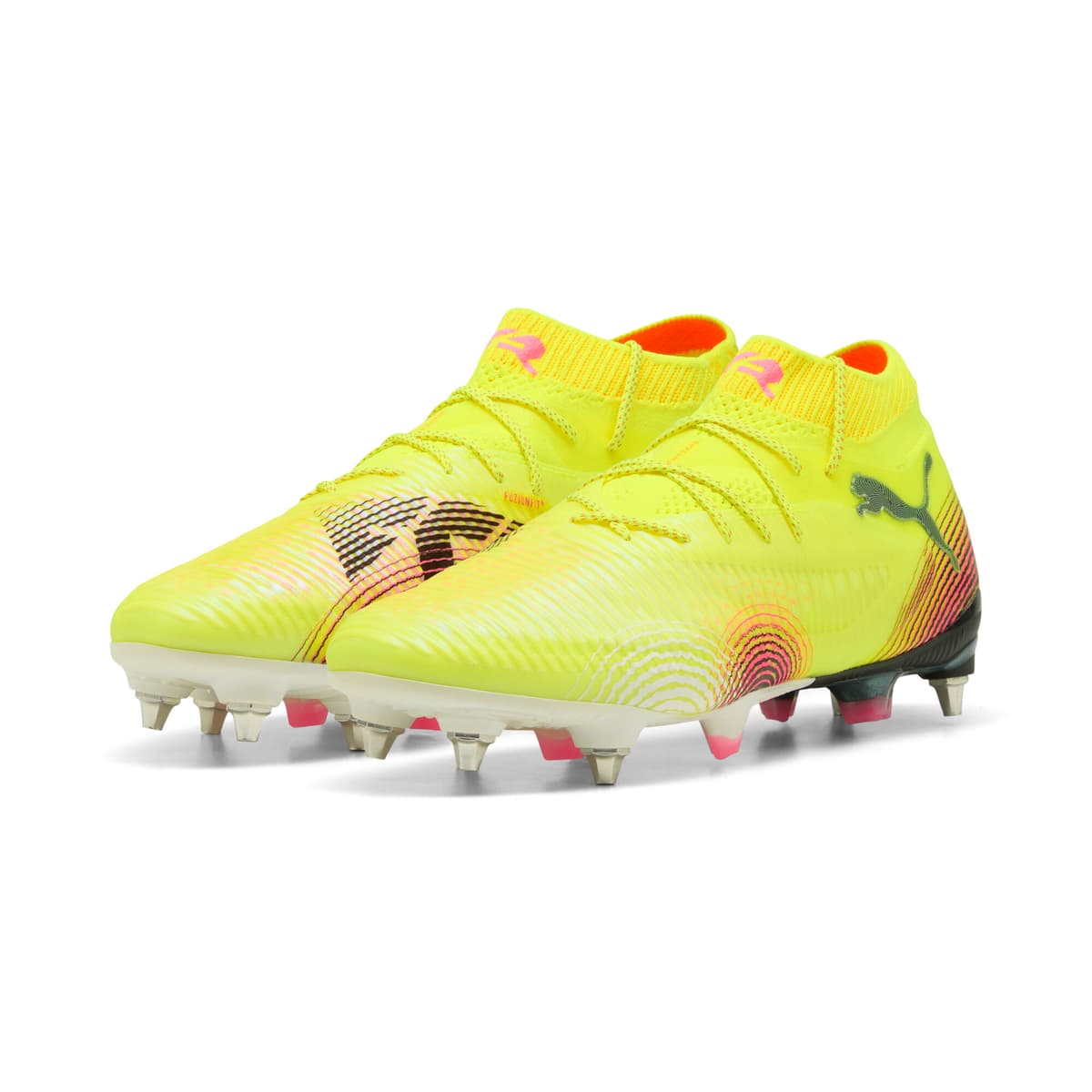 PUMA FUTURE ULTIMATE MxSG voetbalschoenen, Zwart/Geel, Maat 47 thumbnail 6