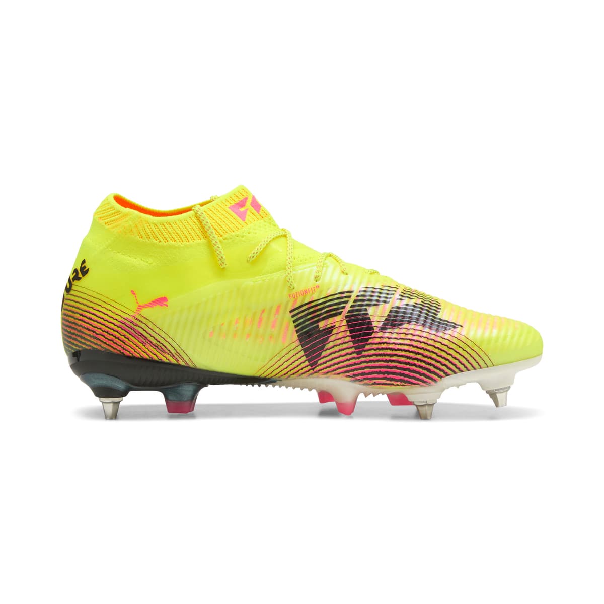 PUMA FUTURE ULTIMATE MxSG voetbalschoenen, Zwart/Geel, Maat 47 thumbnail 3