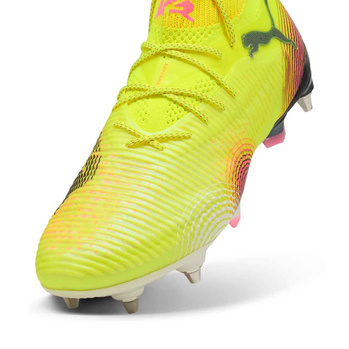 PUMA FUTURE ULTIMATE MxSG voetbalschoenen, Zwart/Geel, Maat 47 thumbnail 2