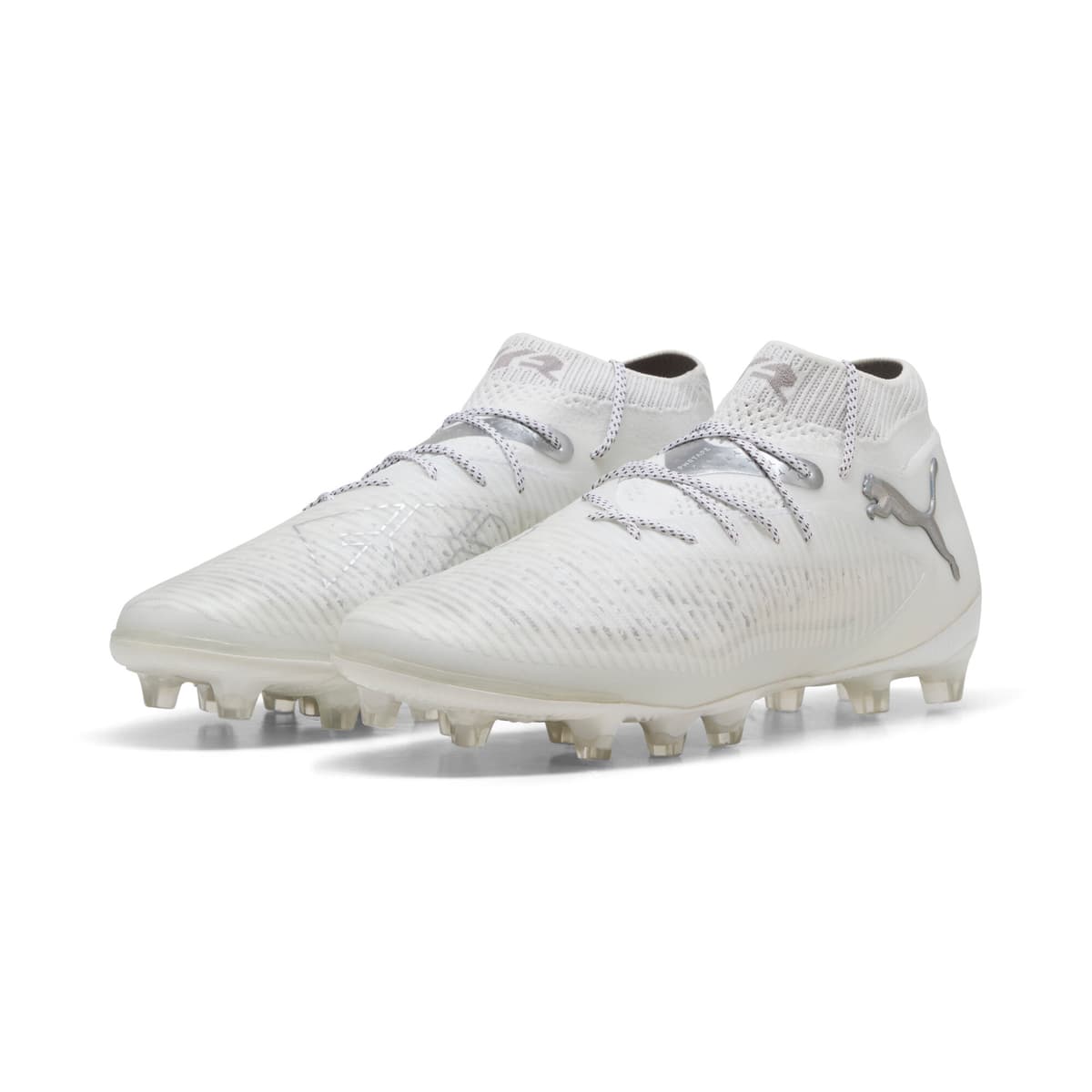 PUMA FUTURE 8 ULTIMATE AG voetbalschoenen, Wit/Zilver, Maat 42,5 thumbnail 6