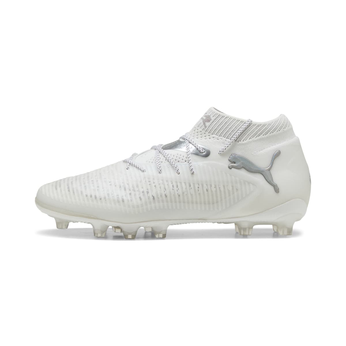PUMA FUTURE 8 ULTIMATE AG voetbalschoenen, Wit/Zilver, Maat 42,5