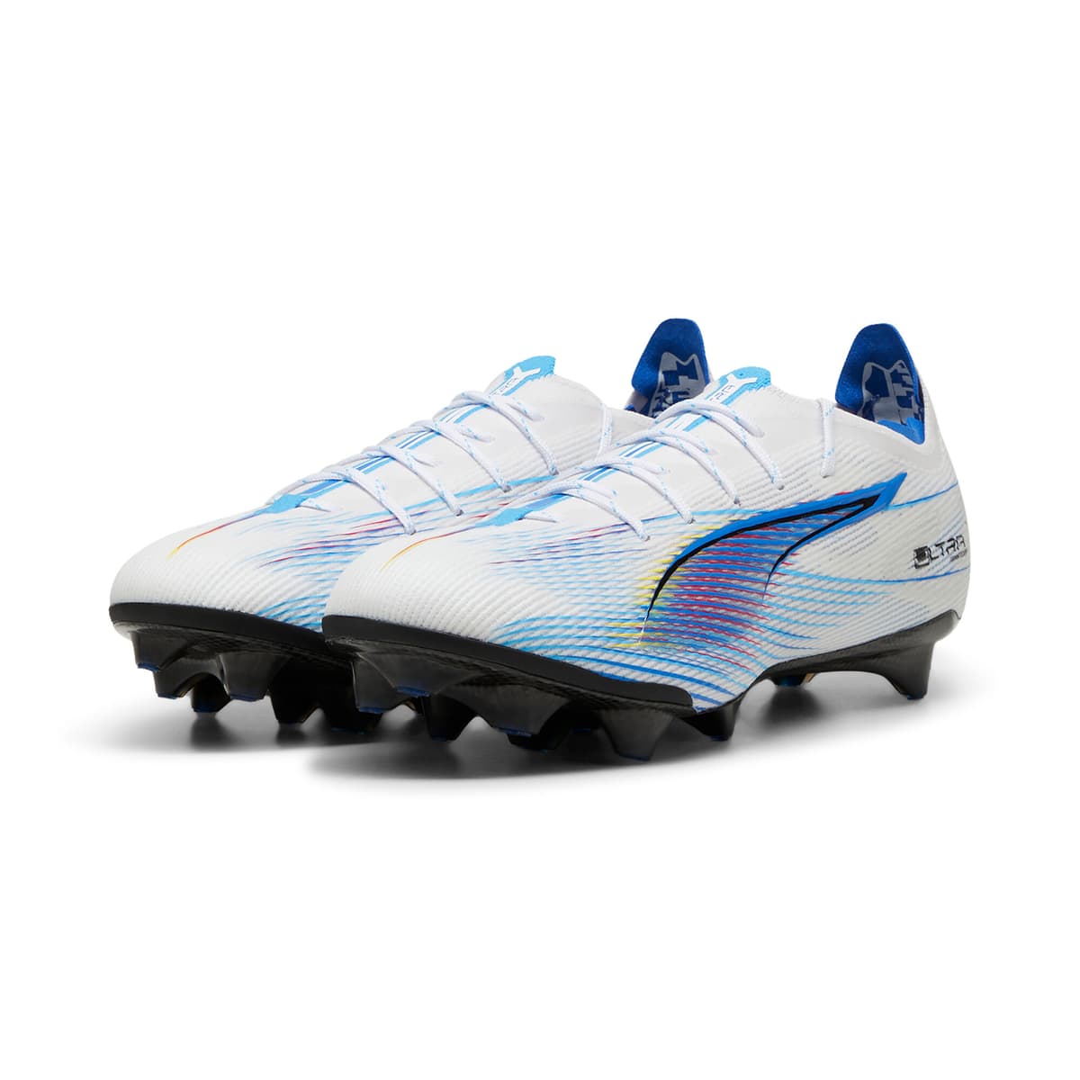 PUMA ULTRA 5 CARBON LAUNCH EDITION FG voetbalschoenen voor Dames, Blauw/Roze/Wit, Maat 38 thumbnail 6