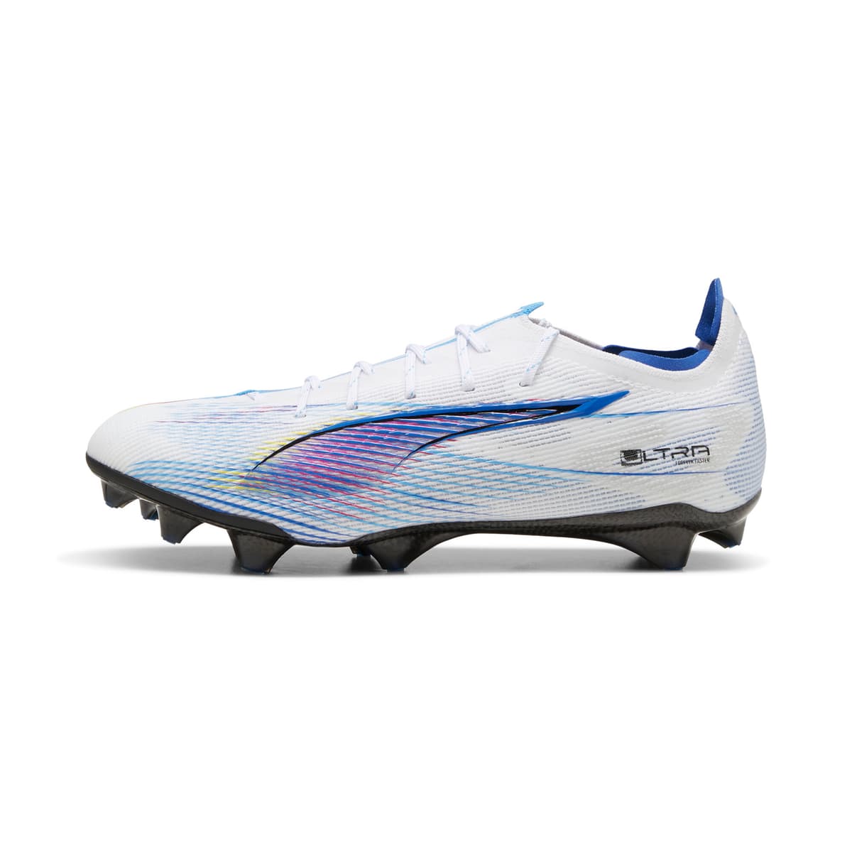 PUMA ULTRA 5 CARBON LAUNCH EDITION FG voetbalschoenen voor Dames, Blauw/Roze/Wit, Maat 38
