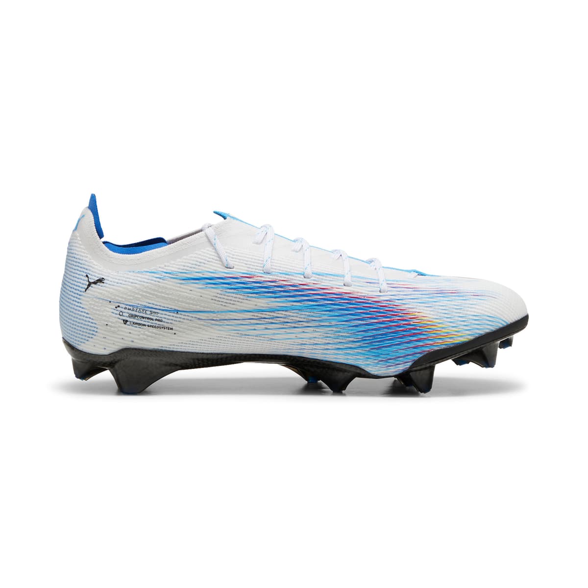 PUMA ULTRA 5 CARBON LAUNCH EDITION FG voetbalschoenen voor Dames, Blauw/Roze/Wit, Maat 38 thumbnail 3