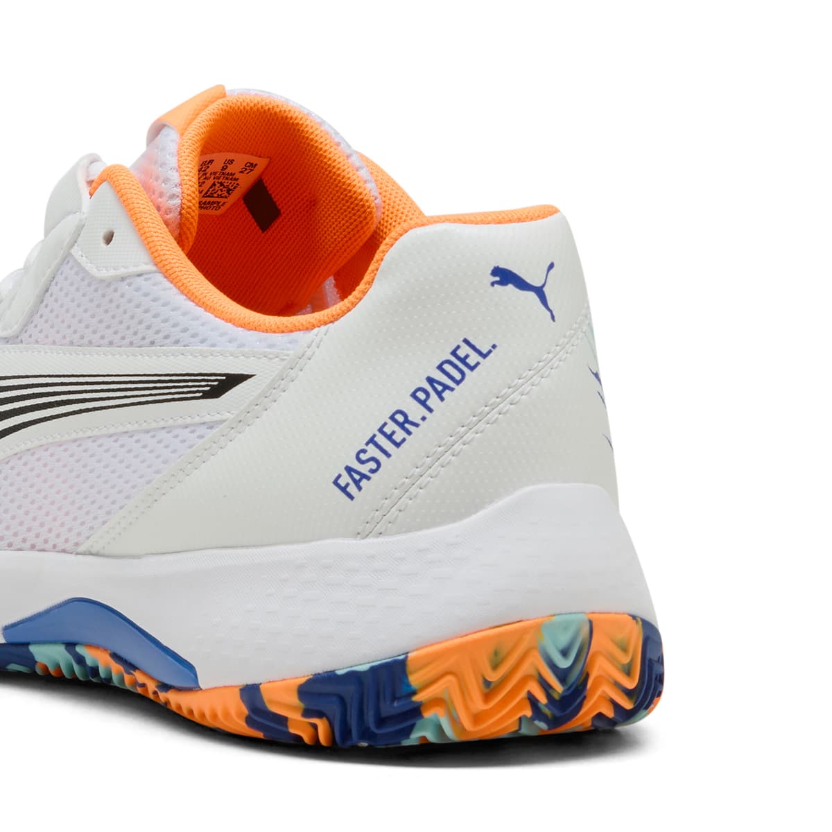 PUMA NOVA Court padelschoenen, Blauw/Zwart/Wit, Maat 40 thumbnail 5