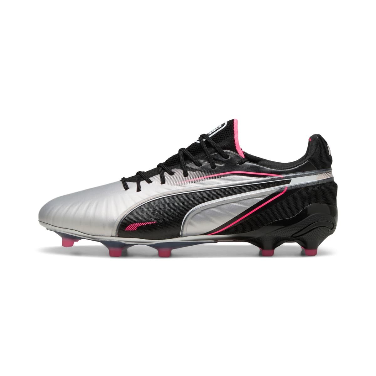 PUMA KING ULTIMATE FG/AG voetbalschoenen, Zwart/Zilver, Maat 37,5
