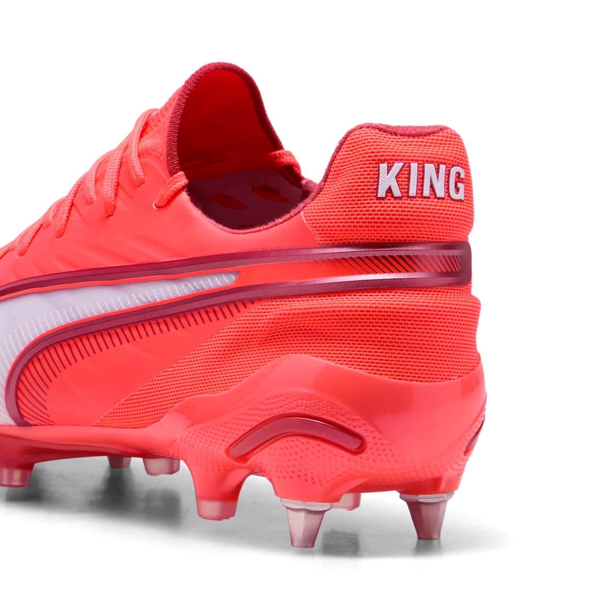 PUMA KING ULTIMATE MxSG voetbalschoenen, Rood/Wit, Maat 40 thumbnail 5