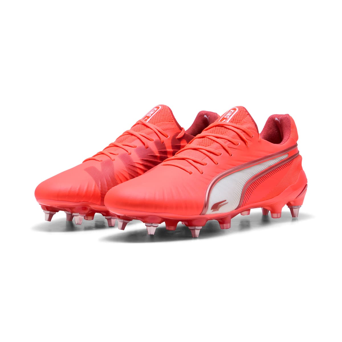 PUMA KING ULTIMATE MxSG voetbalschoenen, Rood/Wit, Maat 40 thumbnail 6