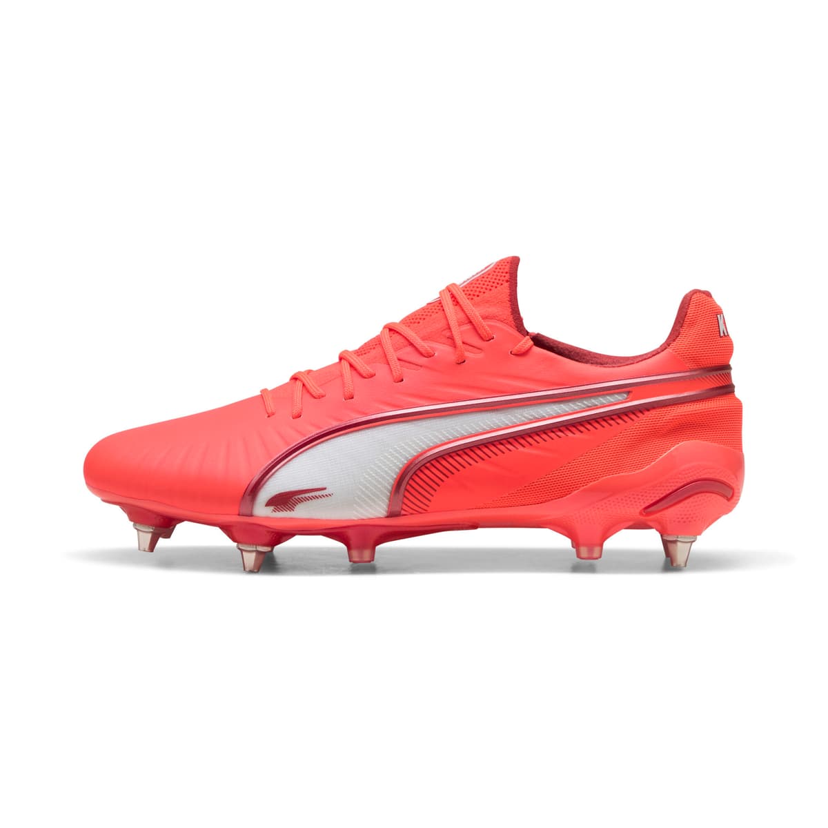 PUMA KING ULTIMATE MxSG voetbalschoenen, Rood/Wit, Maat 40