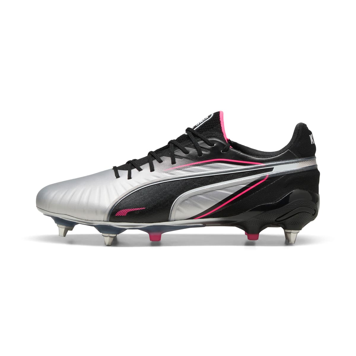 PUMA KING ULTIMATE MxSG voetbalschoenen, Zwart/Zilver, Maat 40