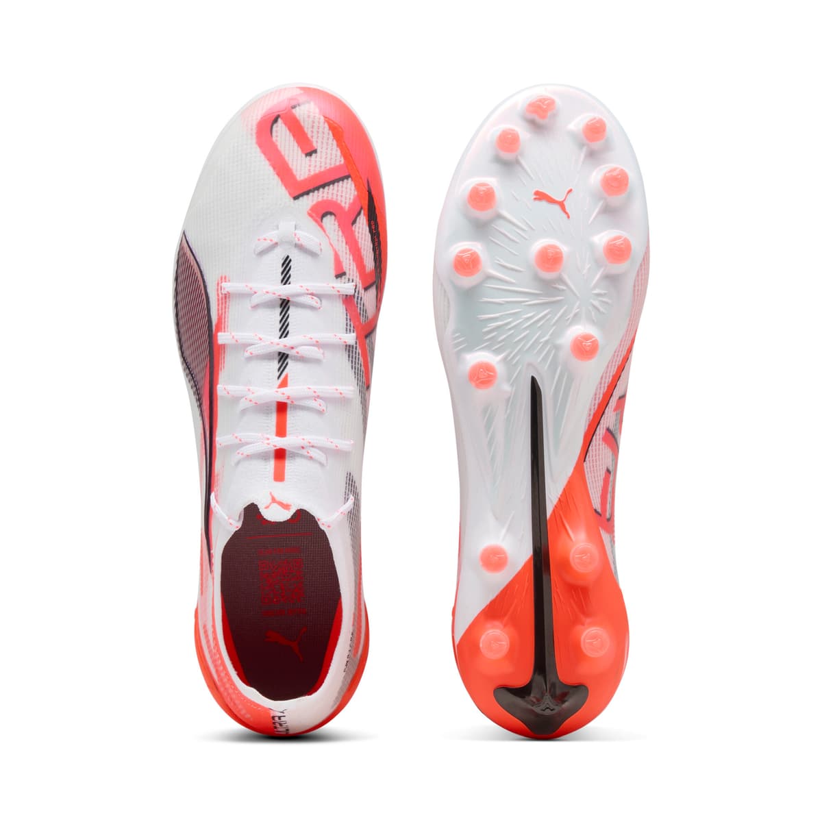 PUMA ULTRA 5 ULTIMATE AG voetbalschoenen, Zwart/Rood/Wit, Maat 40,5 thumbnail 4