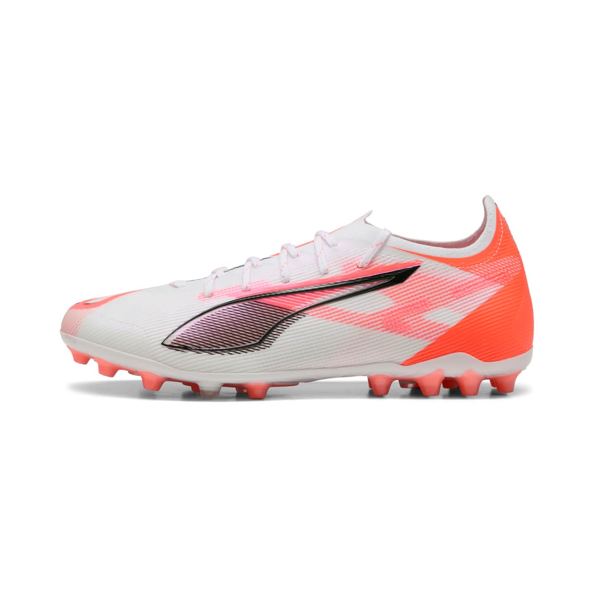 PUMA ULTRA 5 ULTIMATE MG voetbalschoenen, Zwart/Rood/Wit, Maat 45