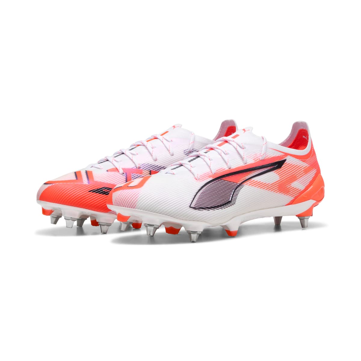 PUMA ULTRA 5 ULTIMATE MxSG voetbalschoenen, Zwart/Rood/Wit, Maat 48 thumbnail 6