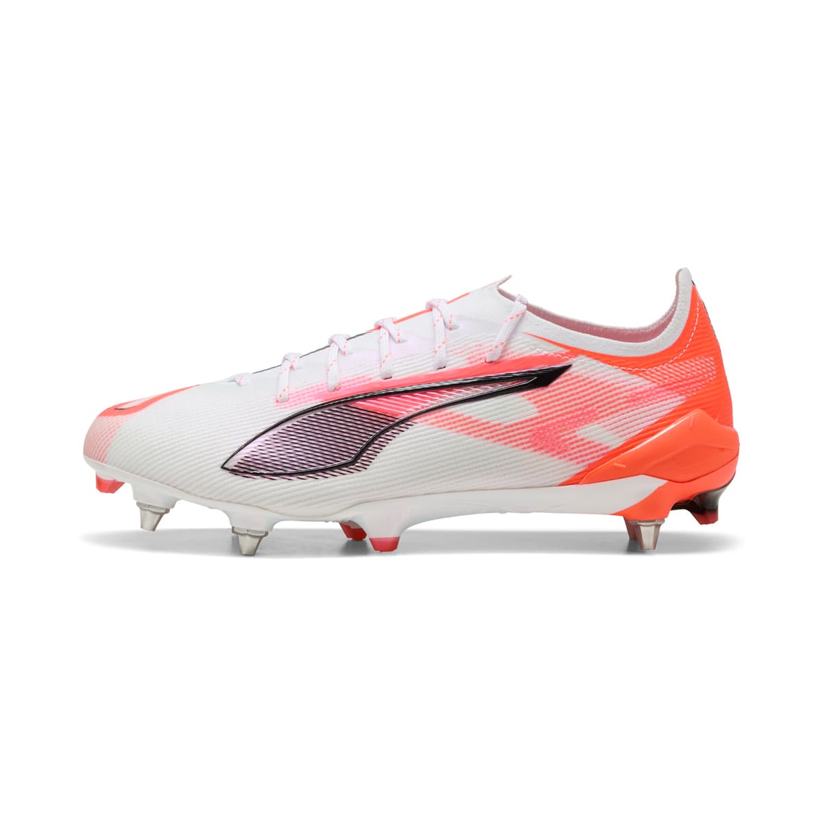 PUMA ULTRA 5 ULTIMATE MxSG voetbalschoenen, Zwart/Rood/Wit, Maat 48