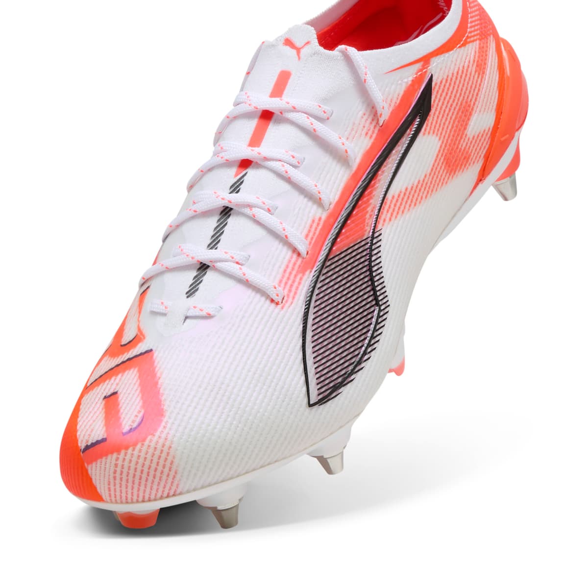 PUMA ULTRA 5 ULTIMATE MxSG voetbalschoenen, Zwart/Rood/Wit, Maat 48 thumbnail 2