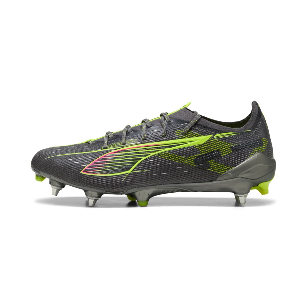 PUMA ULTRA 5 ULTIMATE MxSG voetbalschoenen, Geel/Zilver, Maat 45