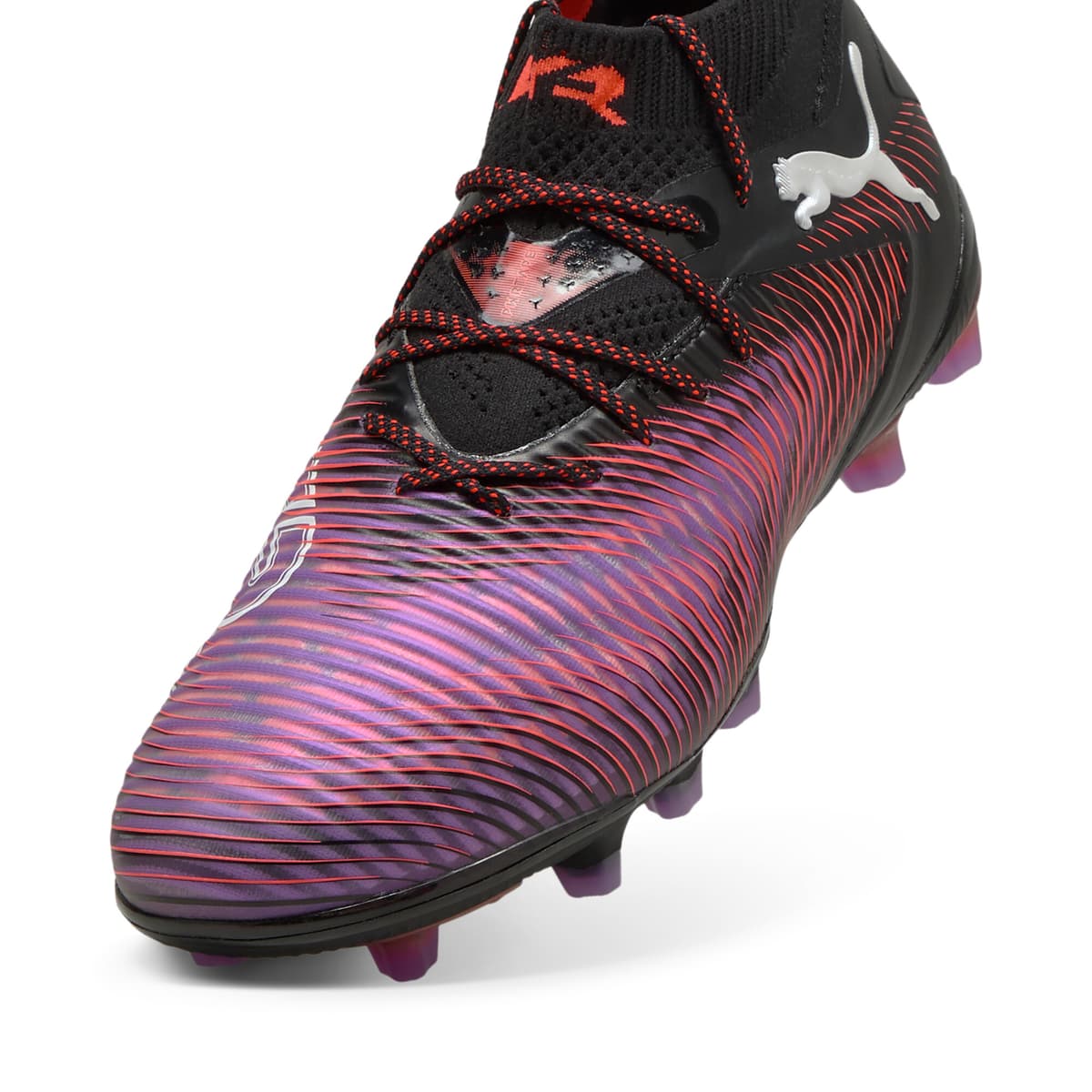 PUMA FUTURE 8 ULTIMATE AG voetbalschoenen voor Dames, Zwart/Rood/Wit, Maat 42 thumbnail 2