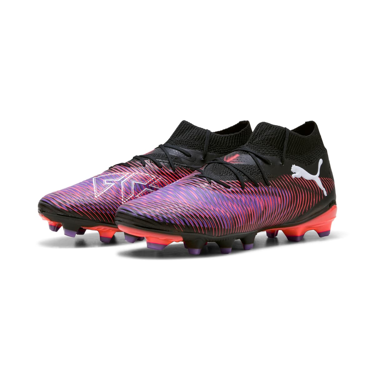 PUMA FUTURE 8 PRO FG/AG voetbalschoenen voor Dames, Zwart/Rood/Wit, Maat 41 thumbnail 6